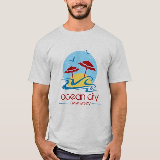 Ville d'océan, T-shirt de NJ (Devant)