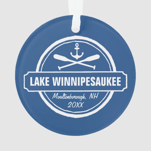 Ville faite sur commande de Winnipesaukee NH de (dos)