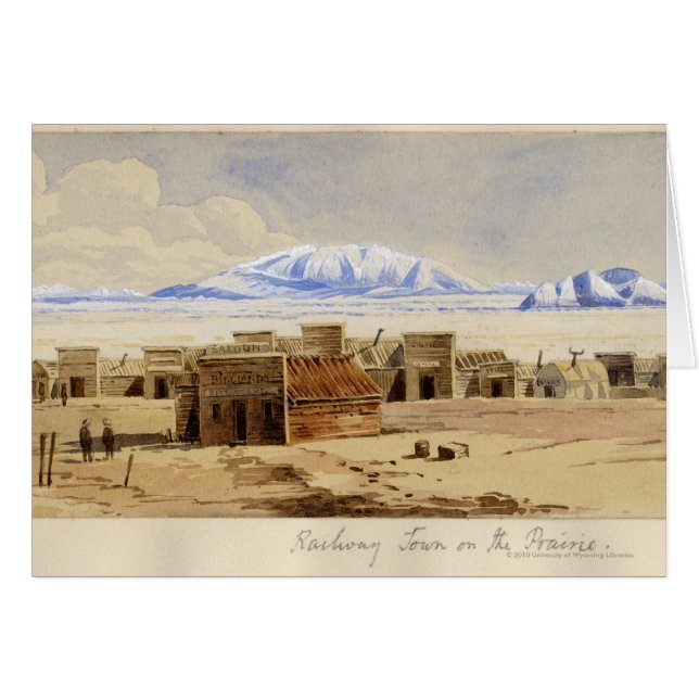 Ville ferroviaire sur la prairie (Devant horizontal)