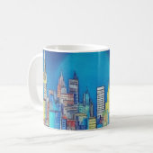 ville la nuit, tasse juste pour vous. (Devant gauche)