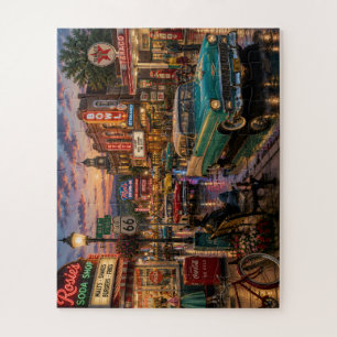 Ville nostalgique des années 1950/1960 — Puzzle