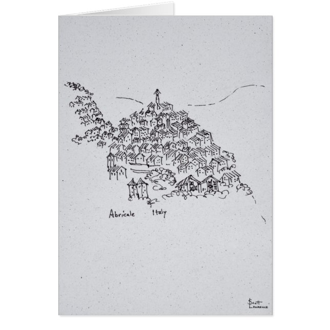 Ville perchée d'Abricale, Italie (Devant)