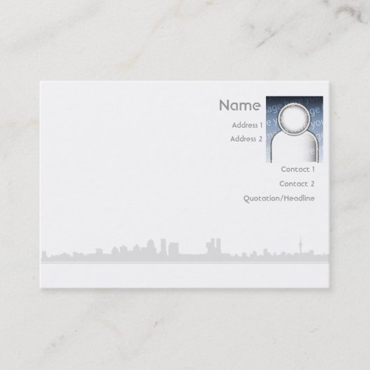 Ville - potelée - carte de visite (Devant)