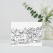 ville rue coloriage cadeau carte postale (Debout devant)