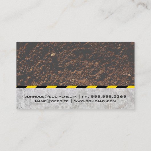 Ville Skyline | Carte de visite de construction (Dos)