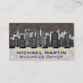 Ville Skyline | Carte de visite de construction (Devant)