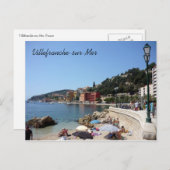 villefranche kust briefkaart (Voorkant / Achterkant)