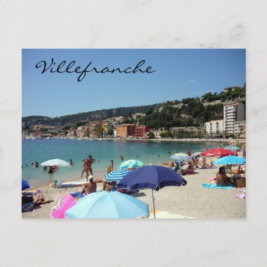 villefranche sunbake briefkaart (Voorkant)