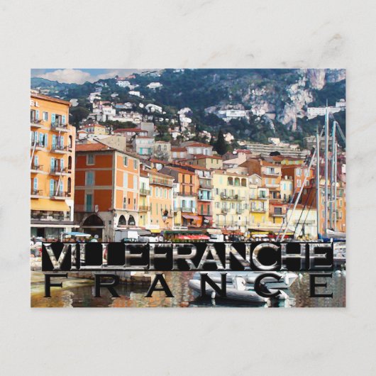 Villefranche-Sur-Mer Briefkaart (Voorkant)