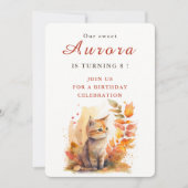 Villes d'automne Kitten - Carte d'invitation d'ann (Devant)