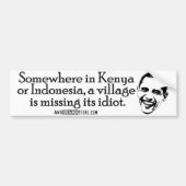 Villiage Idiot Bumpersticker (Voorkant)