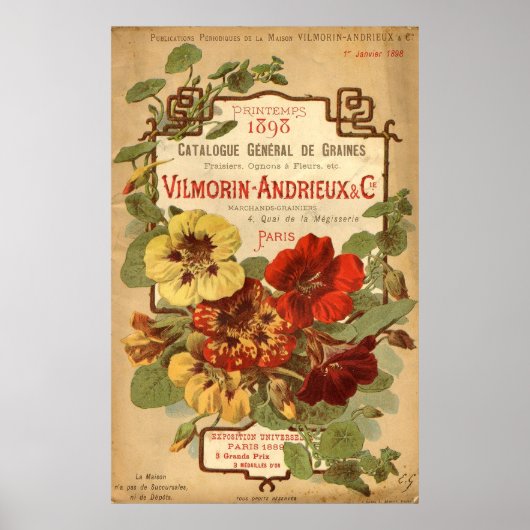 Vilmorin-Andrieux & Co. Seed Catalog Poster (Voorkant)