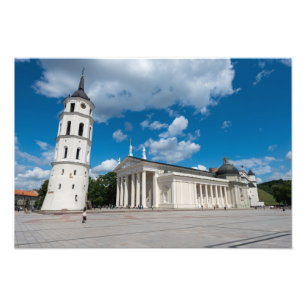 Vilnius Cathedral Foto Afdruk