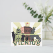 VILNIUS (hoofdstad van Litouwen) Briefkaart (Staand voorkant)