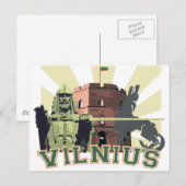 VILNIUS (hoofdstad van Litouwen) Briefkaart (Voorkant / Achterkant)