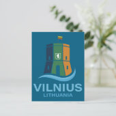 Vilnius Lithuania Briefkaart (Staand voorkant)