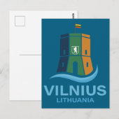 Vilnius Lithuania Briefkaart (Voorkant / Achterkant)