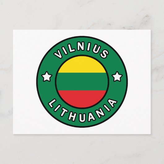 Vilnius Litouwen Briefkaart (Voorkant)