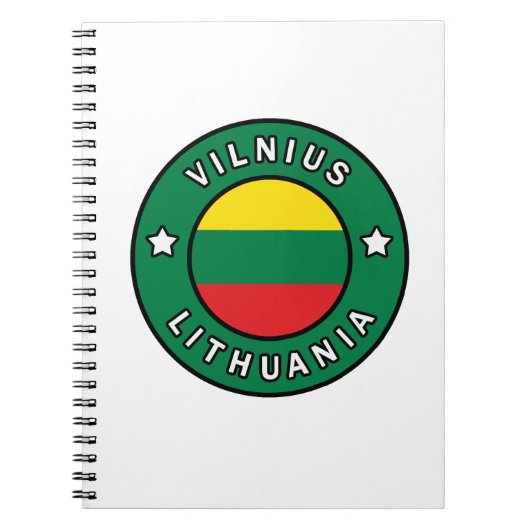 Vilnius Litouwen Notitieboek (Voorkant)