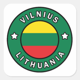 Vilnius Litouwen Vierkante Sticker