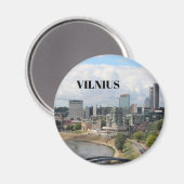 Vilnius Lituanie Aimant de cuisine (Recto/Verso)