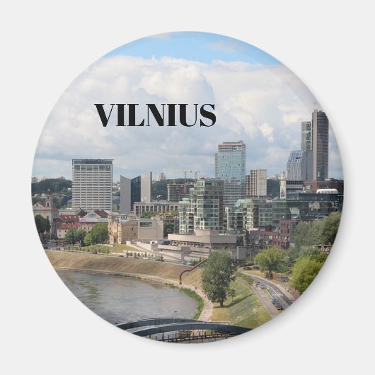 Vilnius Lituanie Aimant de cuisine (Devant)