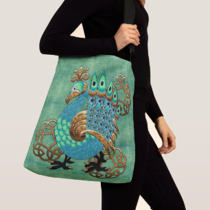Vilt en veren crossbody tas