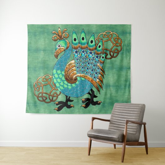 Vilt en veren wandkleed (In Situ (horizontaal))