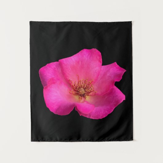 Vilt Pen Pink Rose Originele Kunst Wandkleed (Voorkant)