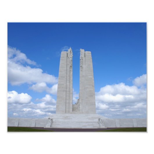 Vimy Ridge War Memorial Foto Afdruk (Voorkant)