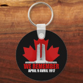 Vimy Ridge We herinneren ons Sleutelhanger (Voorkant)