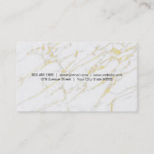 Vin à vin | Carte de visite de texture de marbre (Dos)