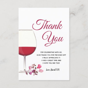 vin, adulte, carte de remerciements