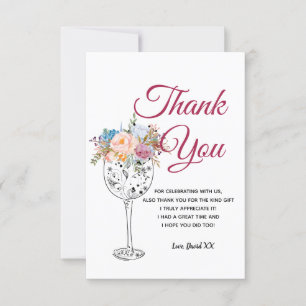 vin, adulte, carte de remerciements