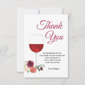 vin, adulte, carte de remerciements (Devant)