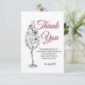 vin, adulte, carte de remerciements (Debout devant)