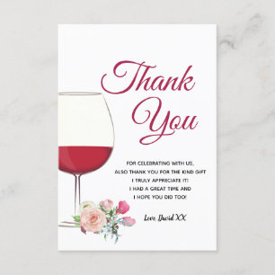 vin, adulte, carte de remerciements