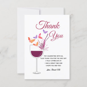 vin, adulte, carte de remerciements