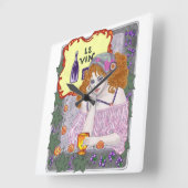 Vin Again Wall Clock Vierkante Klok (Hoek)