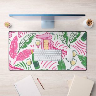 Vin Alligator Preppy vert rose