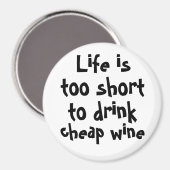 Vin amusant citations frigo aimants nouveauté cade (Recto/Verso)