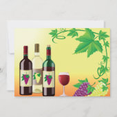 Vin avec invitation de raisins (Devant)