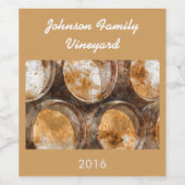 Vin Baril Personnalisable Vin Étiquette (Étiquettes simples)