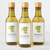Vin blanc Étiquette de dégustation (Bouteilles)