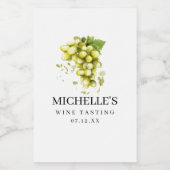 Vin blanc Étiquette de dégustation (Étiquettes simples)