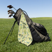 Vin blanc Motif serviette de golf (Vert)