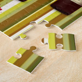 Vin Blanc Teddy Bear Jigsaw Puzzle (Côté)