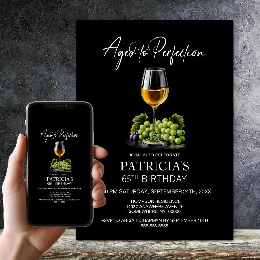 Vin Blanc Vieilli à la Perfection 65e Invitation A