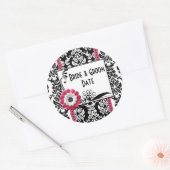 Vin Bouteille de bière Étiquettes de mariage noir  (Enveloppe)