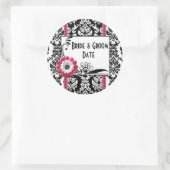 Vin Bouteille de bière Étiquettes de mariage noir  (Sac)